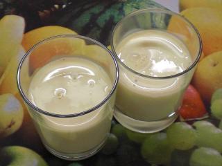 bananenmilch mit schmelzflocken