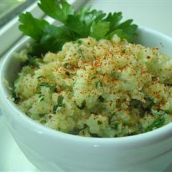 blumenkohl reis mit limette und koriandergrün