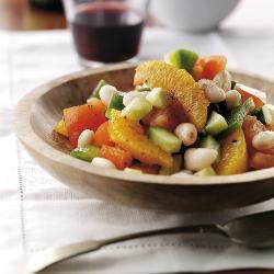 bohnen orangen salat auf andalusische art