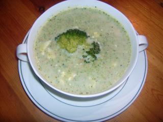 broccolicremesuppe mit feta