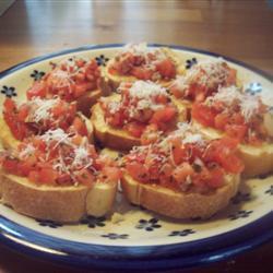 bruschetta mit kräuterfrischkäse