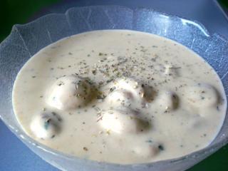 champignons in minzesauce