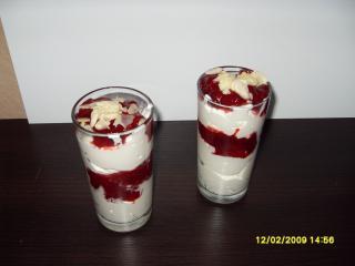 erdbeertraum mit quark und schokolade