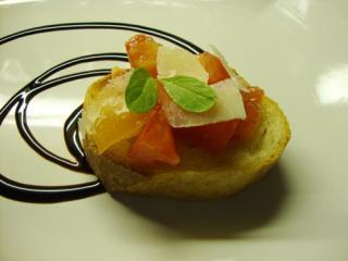 fruchtiges bruschetta