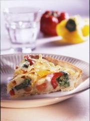 gemüse quiche mit gouda