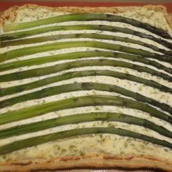 grüner spargel tarte