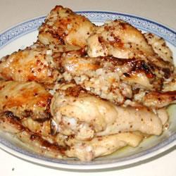 hähnchenflügel in zitronen senf marinade