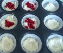 johannisbeer marzipan muffins