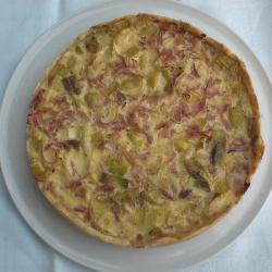 lauchquiche mit schinken