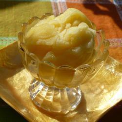 orangensorbet mit mango und ingwer