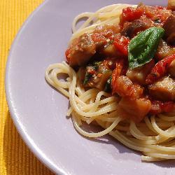 pasta mit auberginen