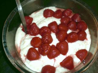 reiscreme mit erdbeeren resteverwertung