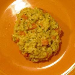 risotto mit karamellisierten karotten