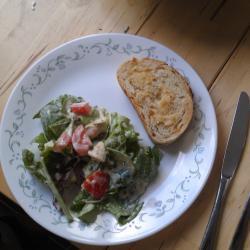 salat mit zitronen pfeffer hähnchen