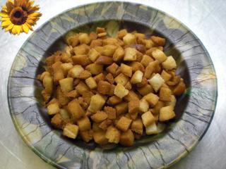 scharfe croutons