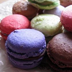 schokoladen mandel macarons