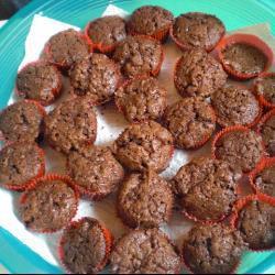 schokoladenmuffins mit schuss