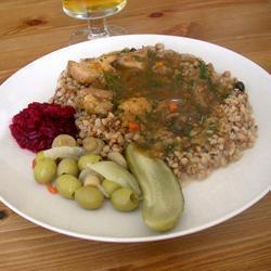 schweinegulasch mit pilzen