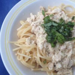 spaghetti mit thunfisch sahne