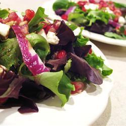 spinatsalat mit granatapfel