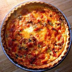 tomaten basilikum quiche