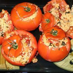 tomaten mit couscousfüllung