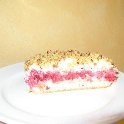 vanillecremetorte mit himbeeren