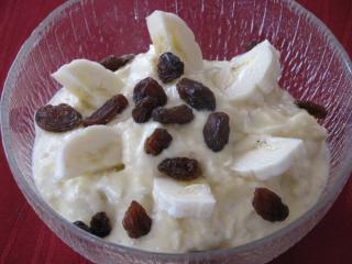 vanillequark mit banane und kokos