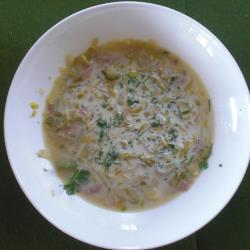 chicoreesuppe mit schinken