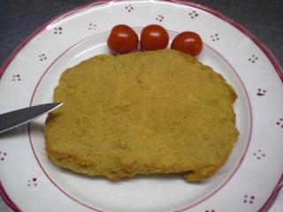 gefülltes leberkäseschnitzel