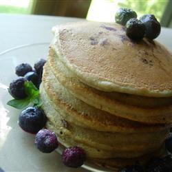 vollkorn blaubeerpfannkuchen